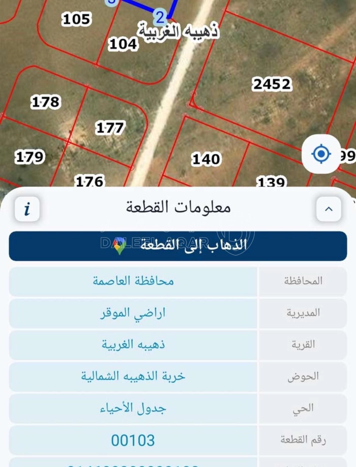 أرض في قطعة ارض للبيع ذهيبة غربية مميزه جدا داخل تنظيم - 36,000 دأ - صورة 1