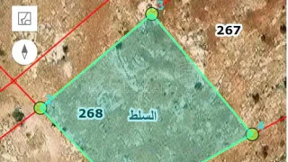 أرض في السلط شارع الستين  - 100,000 دأ - صورة 1