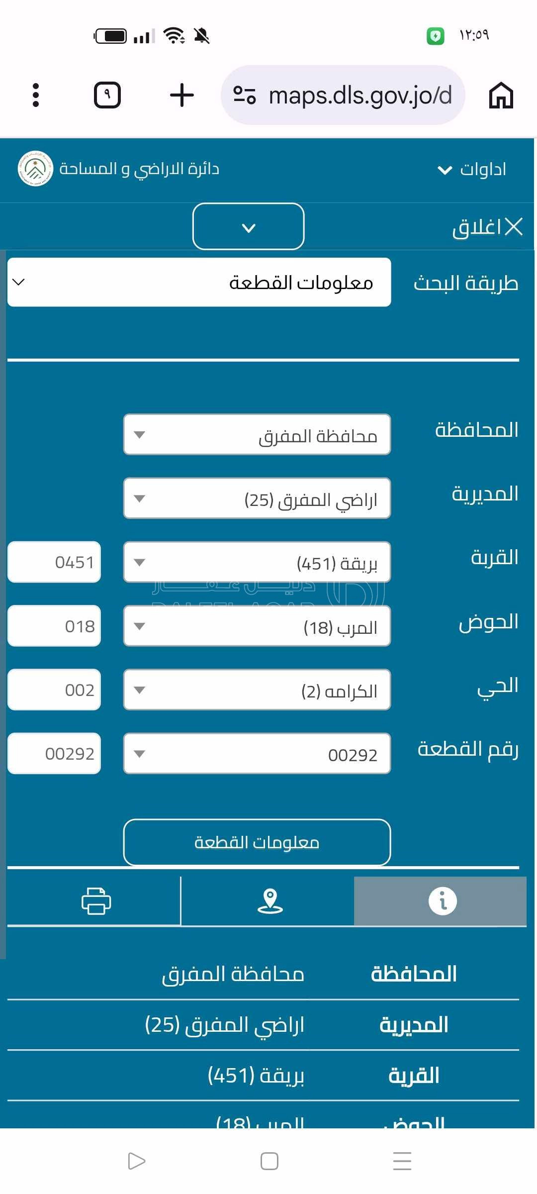 أرض في قريه الباسليه - 8,000 دأ - صورة 1