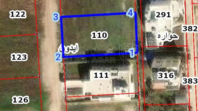 أرض - اربد - طوال ايدون - 180000 دأ