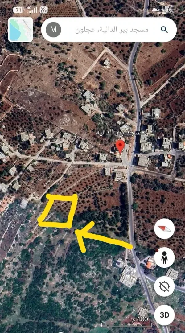 أرض في عجلون راسون صنعار - 24,000 دأ - صورة 1