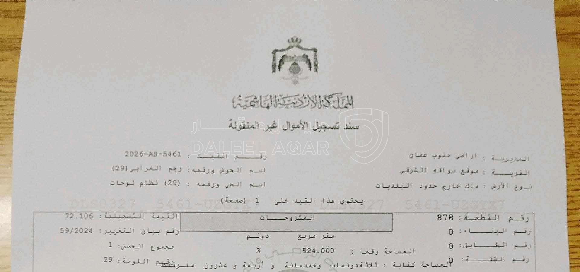 أرض في قطعة ارض للبيع بسعر مميز في جنوب عمان  - 2,750 دأ - صورة 1