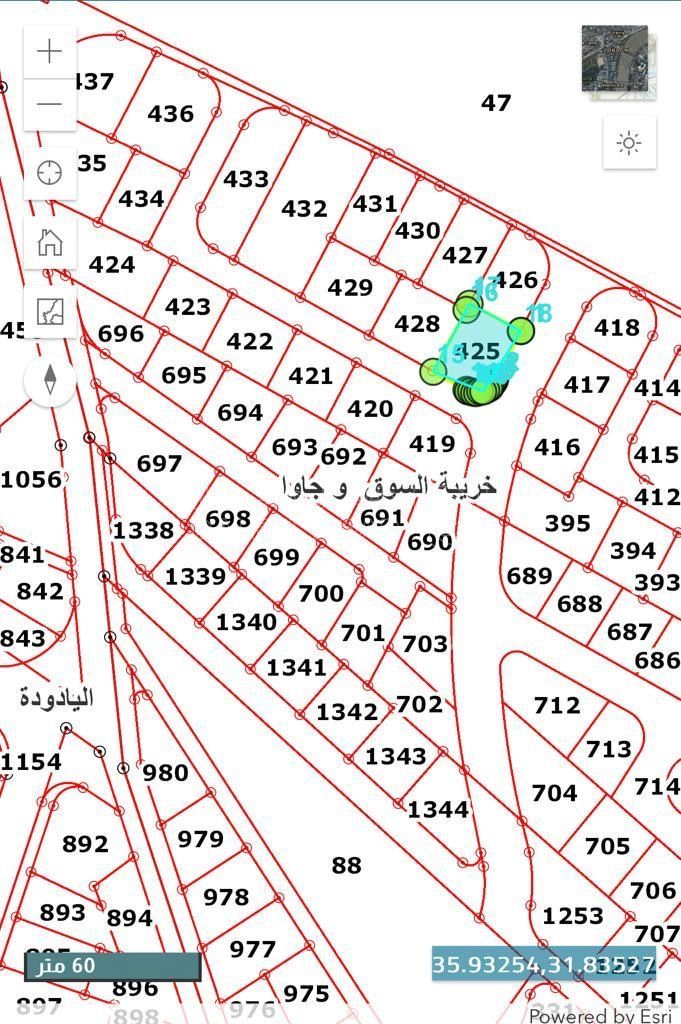 أرض في خريبة السوق-بجانب مسجد الجالودي، الدوريات الخارجية - 55,000 دأ - صورة 1