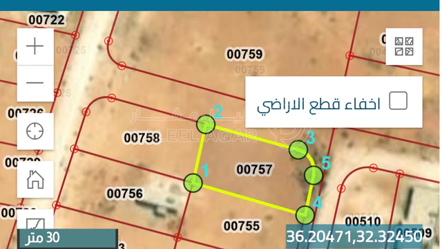 أرض - المفرق الحي الجنوبي - 19000 دأ