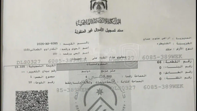 أرض - قطعة ارض من اراضي الكدراوي الجنوبي القنيطره  - 14500 دأ