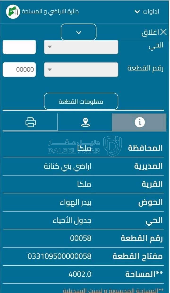 أرض في ٢ دونم من اصل اربعه للبيع معك شريك واحد  - 8,000 دأ - صورة 1