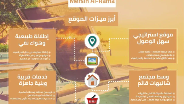 أرض في بالقرب من إشارات الرامه - 35,000 دأ - صورة 1
