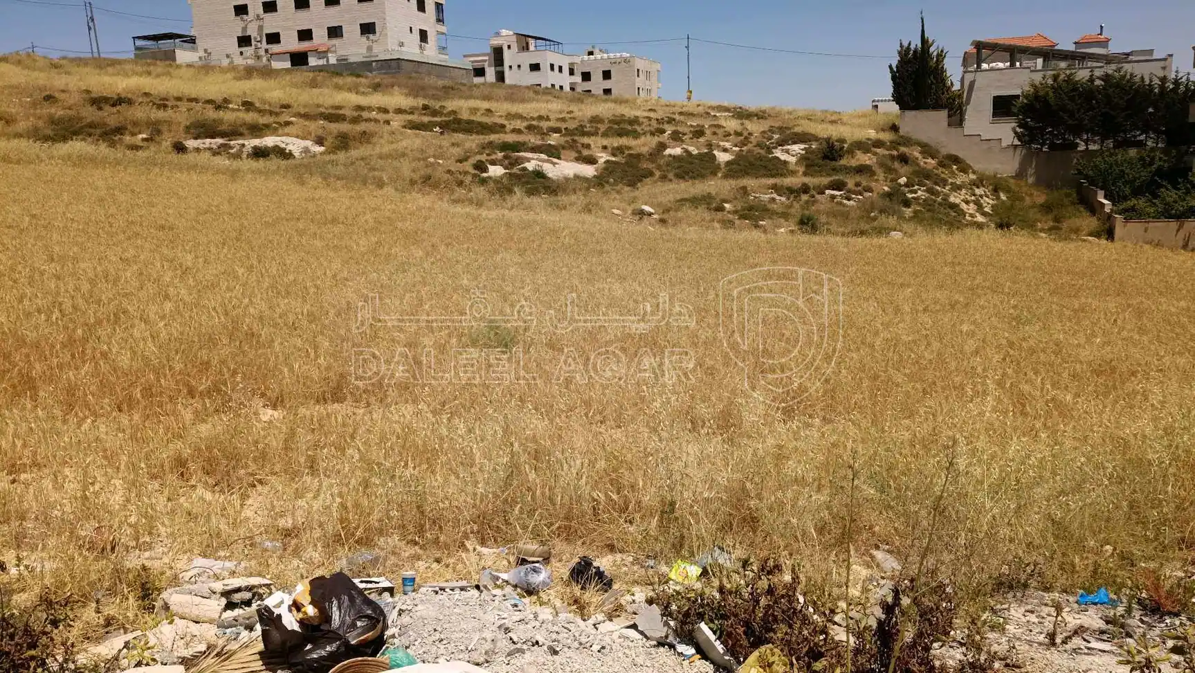 أرض في الحي المفابل لكازية السلام - 225,000 دأ - صورة 1