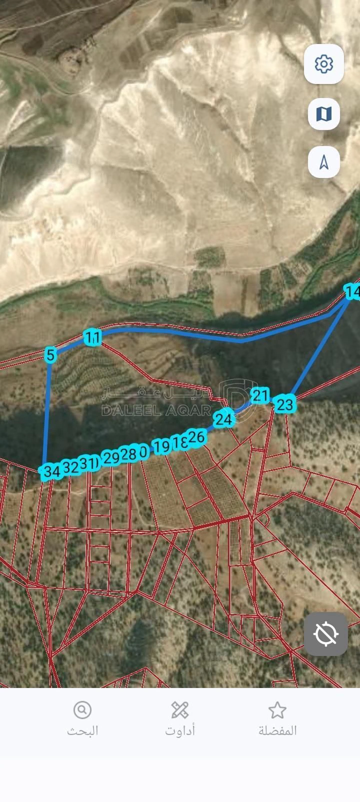 أرض في اربد بني كنانة عقربا  - 65,100 دأ - صورة 2