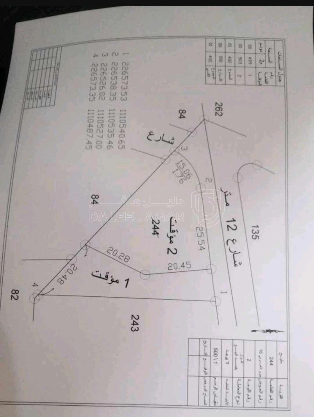أرض في مادبامنطقة مليح بعد الاشارة الضوئية ب50 متر - 26,000 دأ - صورة 5