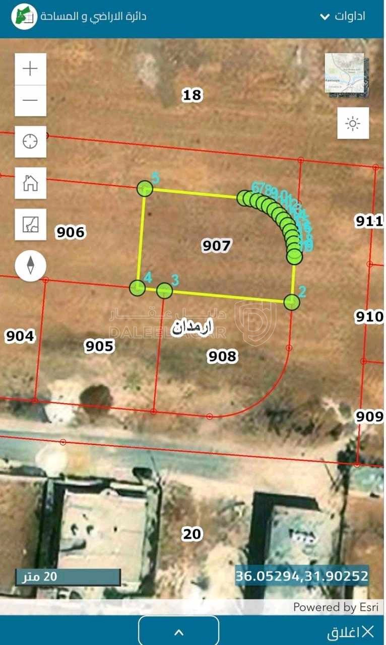 أرض في عمان الببضاء خلف كازية المناصير - 35,000 دأ - صورة 1