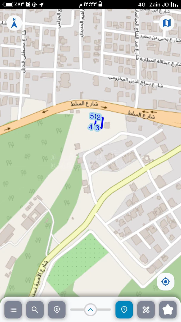 أرض في الحمر  - 300,000 دأ - صورة 1