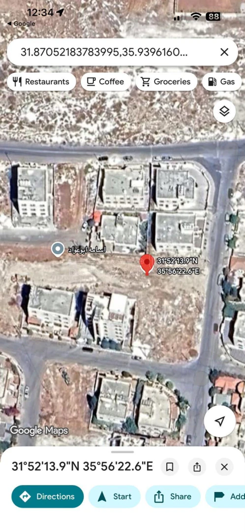 أرض في المستندة وأم زعروره قرب مسجد خلف الحويان الجديد ال - 200,000 دأ - صورة 1