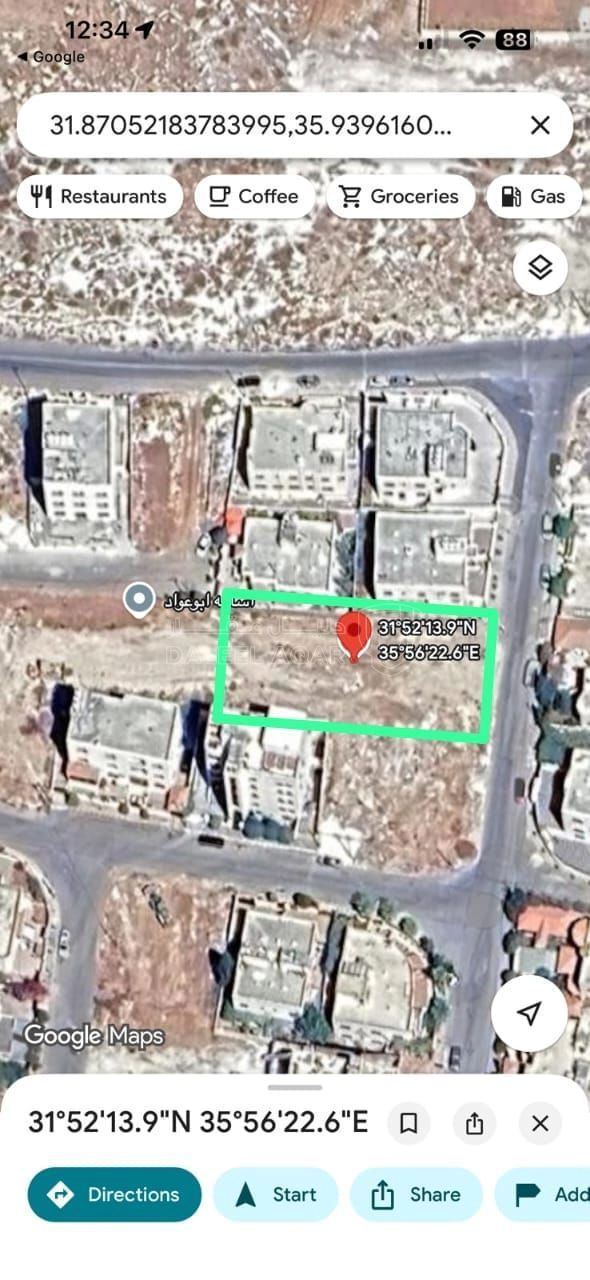 أرض في المستندة وأم زعروره قرب مسجد خلف الحويان الجديد ال - 200,000 دأ - صورة 1