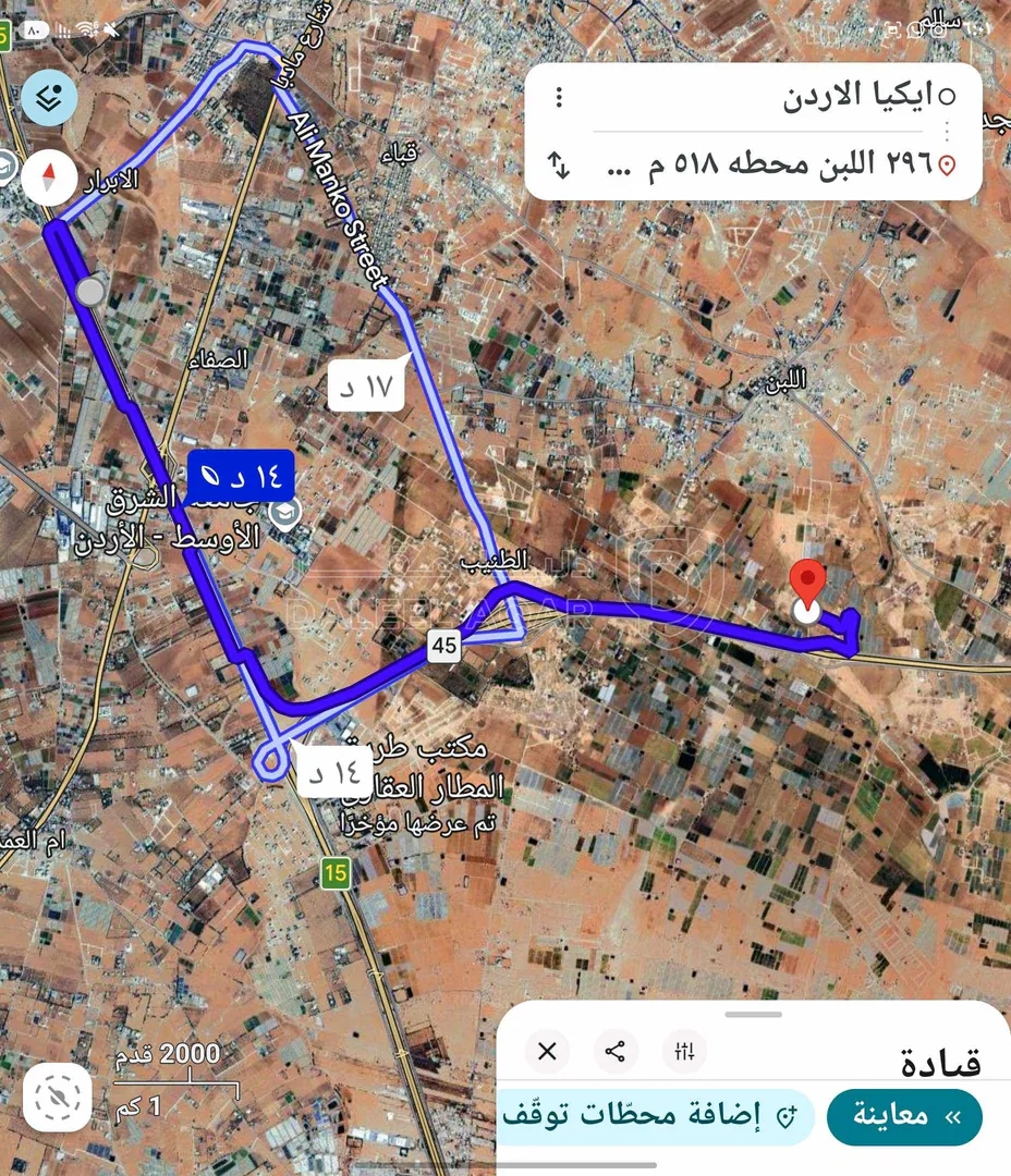 أرض في للبيع قطعه ارض 518 م في اللبن المحطه شارعين  - 42,000 دأ - صورة 5