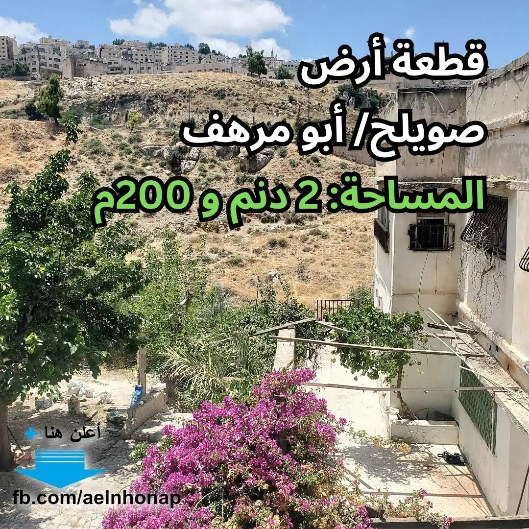 أرض في صويلح - أبو مرهف - قرب مسجد عثمان بن عفان - 200,000 دأ - صورة 1