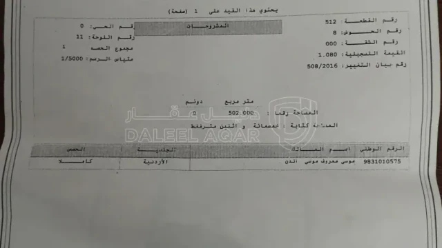 أرض في الماضون - 25,000 دأ - صورة 1