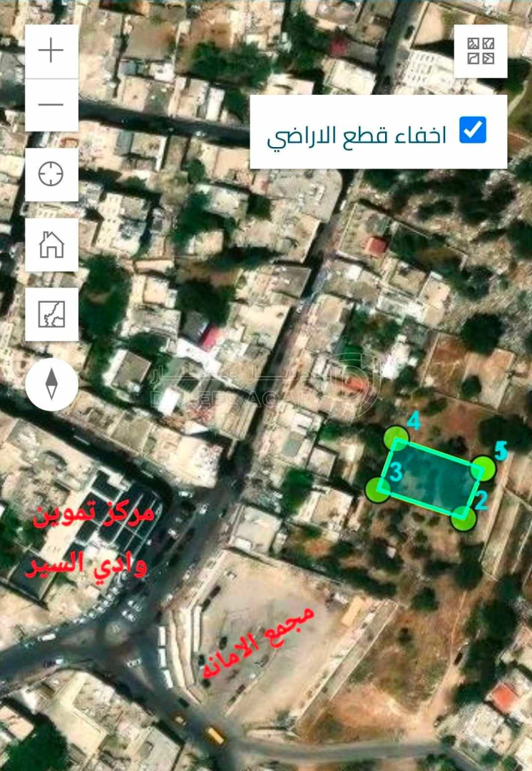 أرض في وادي السير خلف مجمع الامانه - 75,000 دأ - صورة 1
