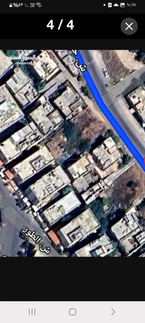 أرض في جبل الجوفة شارع حبيب بن زيد  - 50,000 دأ - صورة 1