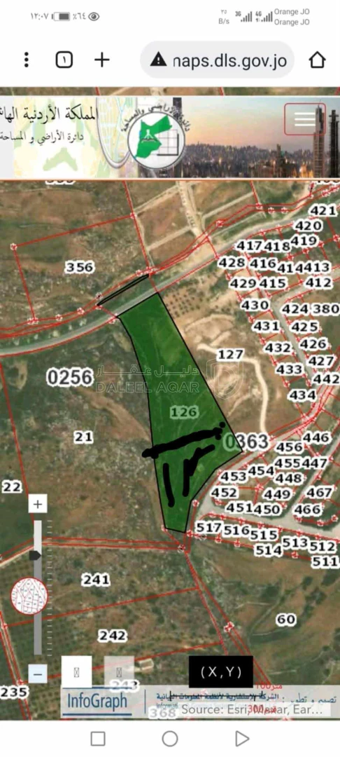 أرض في الزرقاء - الكمشه - 190,000 دأ - صورة 3