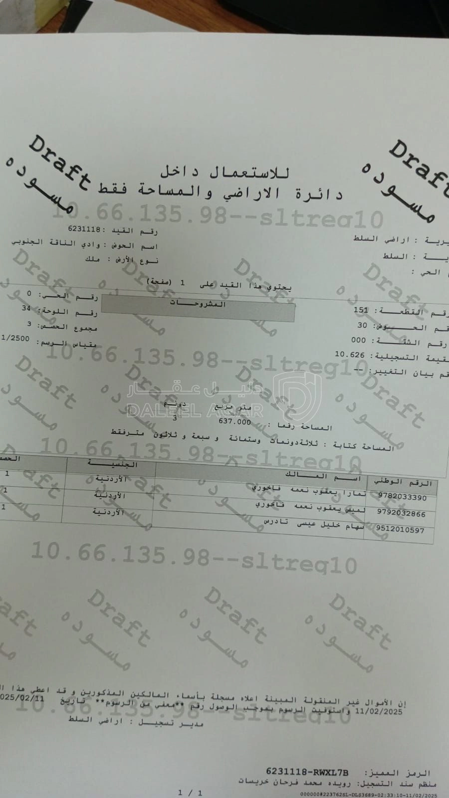 أرض في السلط - 235,000 دأ - صورة 1