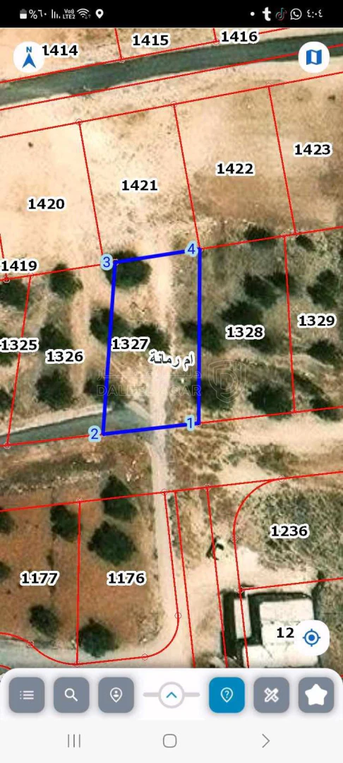 أرض في الزرقاء ام رمانة بالقرب من مسجد ام رمانة الكبير  - 35,000 دأ - صورة 1