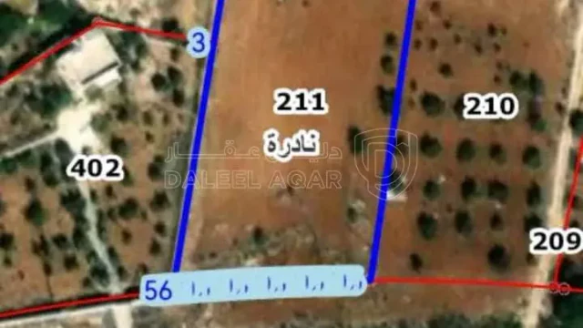 أرض في نادره الشارع الرئيسي  - 60,000 دأ - صورة 1