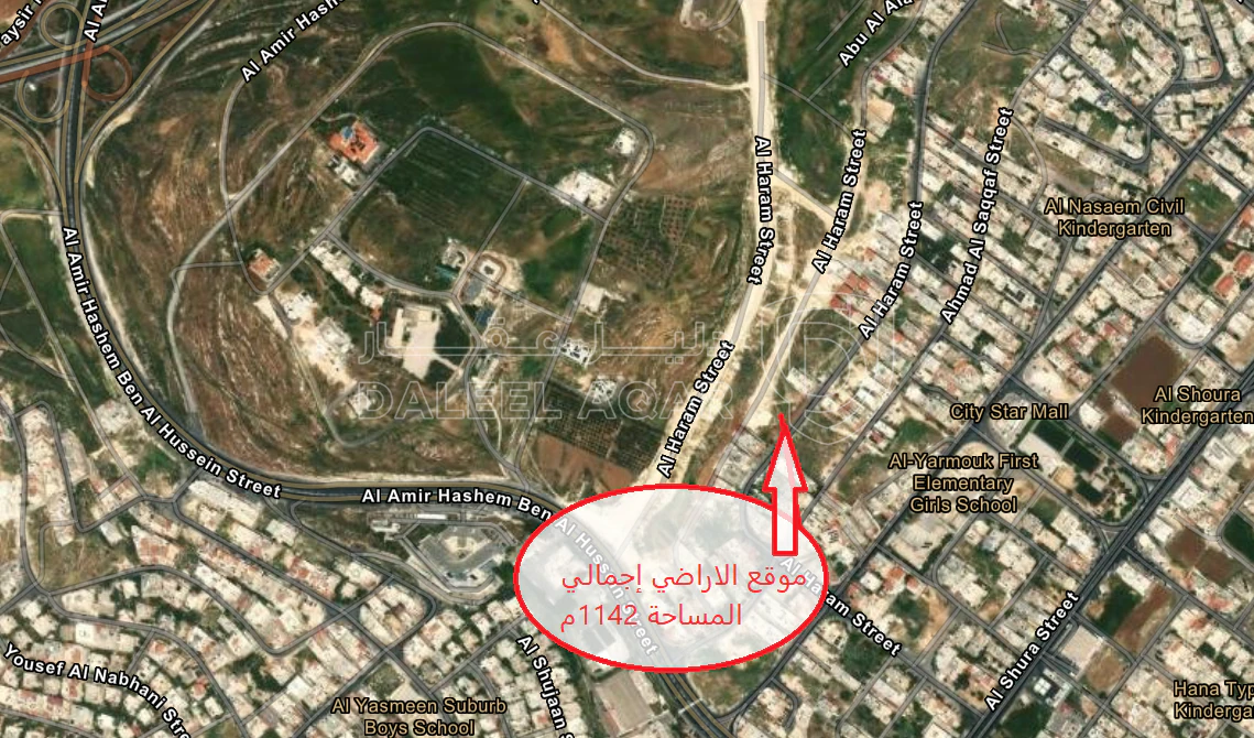 أرض في الياسمين ربوة عبدون شارع الحرم  - 166,000 دأ - صورة 1