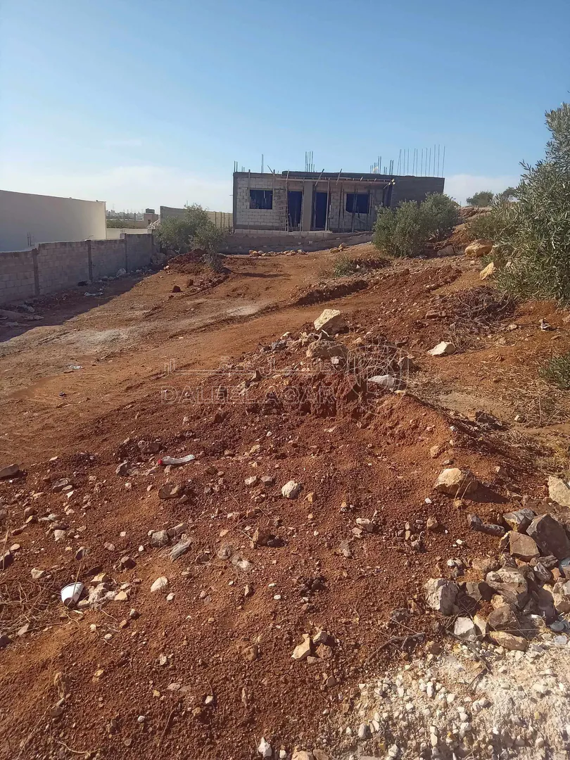 أرض في ارض للبيع شارعين قرية سالم عاليه مطله صخرية - 27,000 دأ - صورة 1