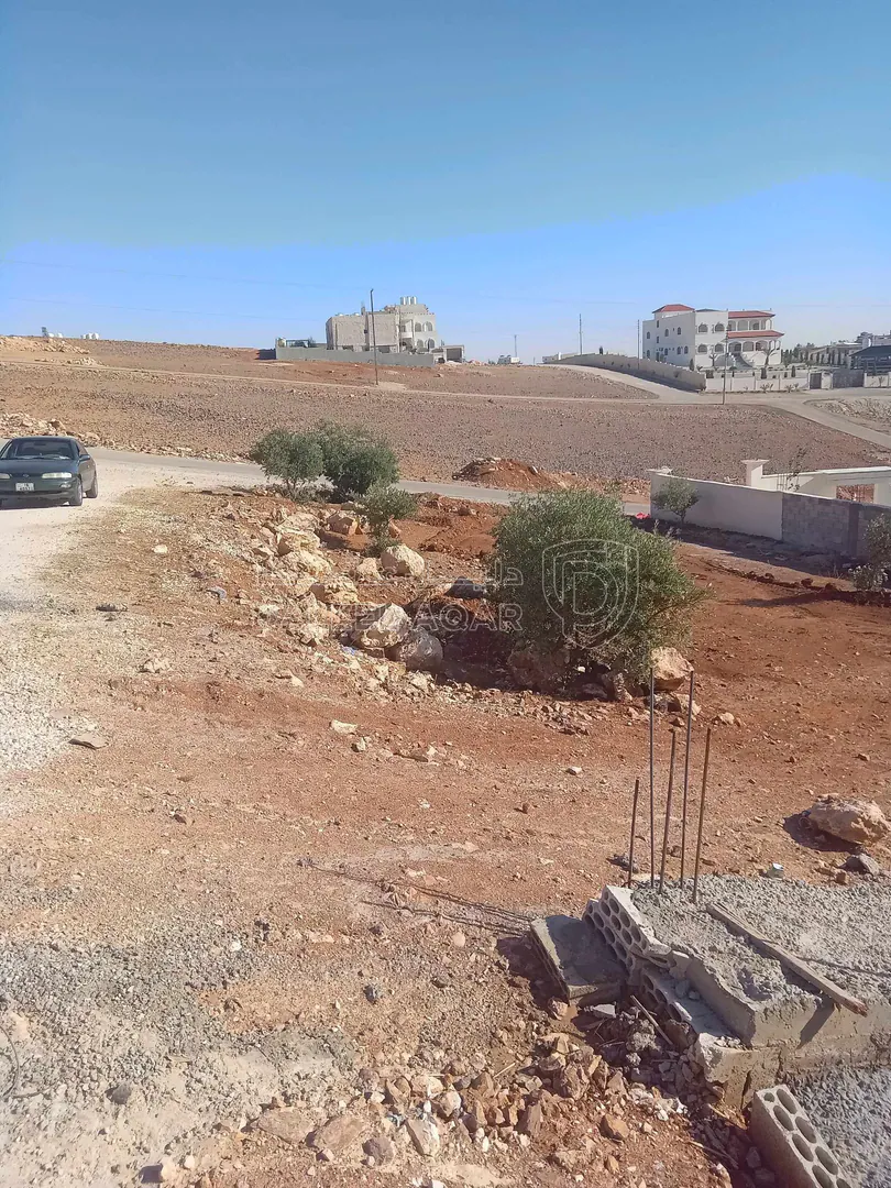 أرض في ارض للبيع شارعين قرية سالم عاليه مطله صخرية - 27,000 دأ - صورة 1