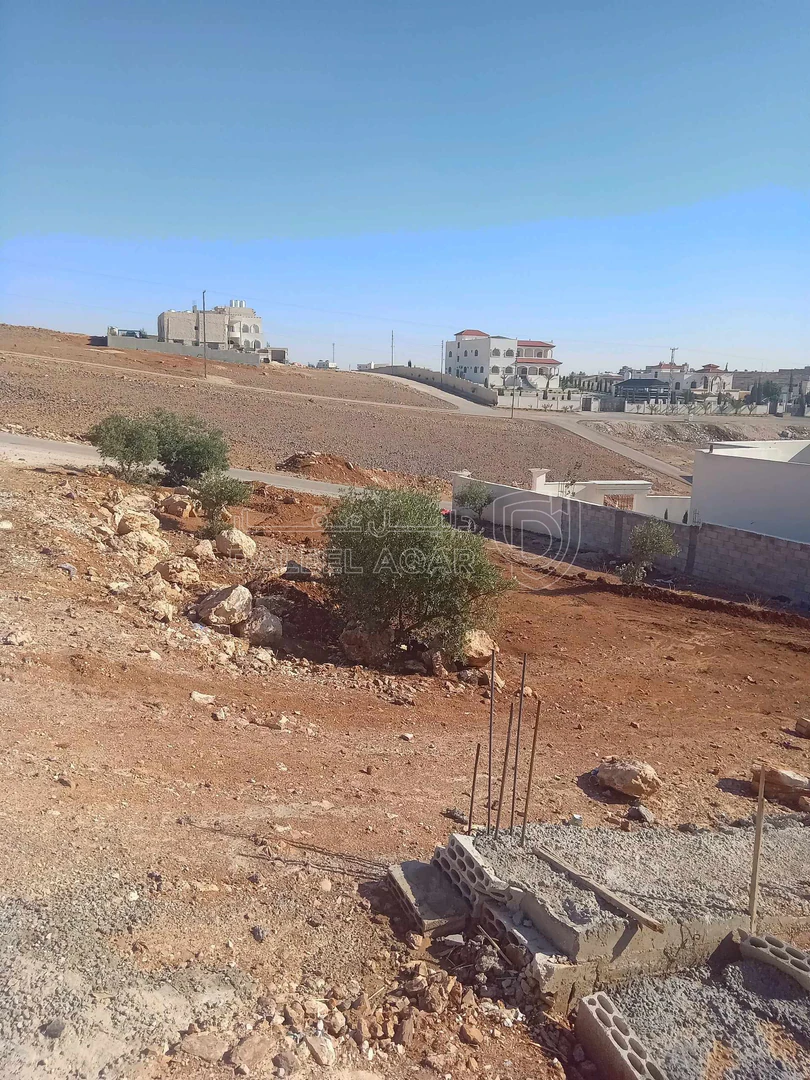 أرض في ارض للبيع شارعين قرية سالم عاليه مطله صخرية - 27,000 دأ - صورة 1