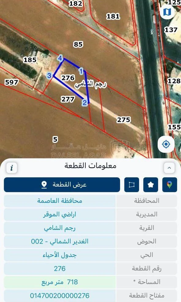 أرض في الموقر - رجم الشامي - شارع عمان التنموي  - 40,000 دأ - صورة 3