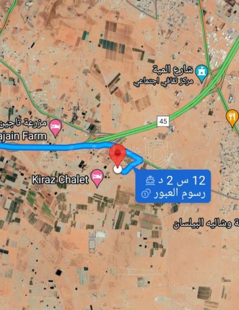 أرض في ارض مميزه ٦٢٩م ذهيبة الغربيةمدخل نقابة مهندسين - 42,000 دأ - صورة 1