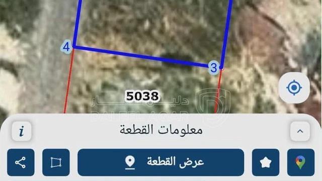 أرض في شارع راشد العقيلي - 50,000 دأ - صورة NaN