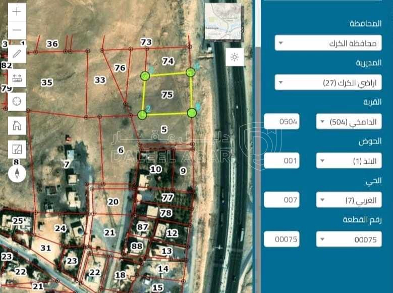 أرض في للإستثمار، الطريق الصحراوي الرئيسي، الدامخي - 86,250 دأ - صورة 1
