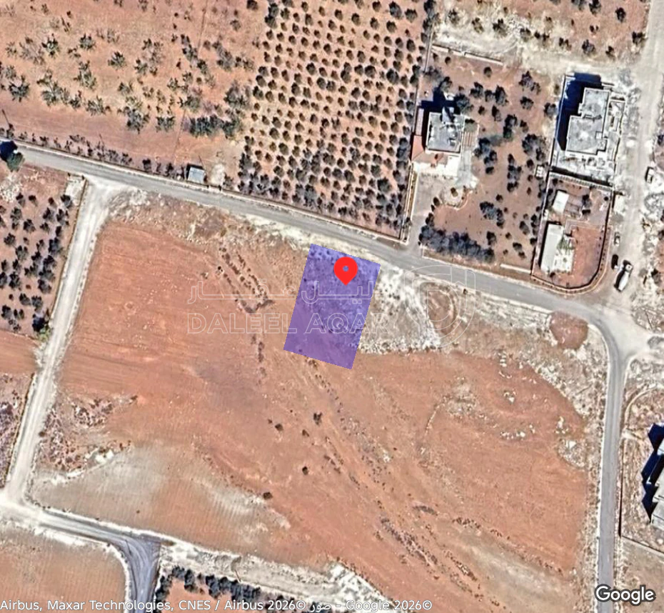 أرض في ارض قوشان مستقل في ناعور  بلعاس قرب مطعم زوار - 300,000 دأ - صورة 1