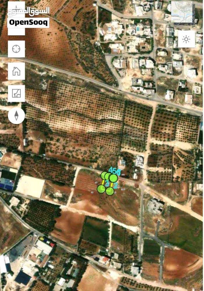 أرض في ارض قوشان مستقل في ناعور  بلعاس قرب مطعم زوار - 300,000 دأ - صورة 1