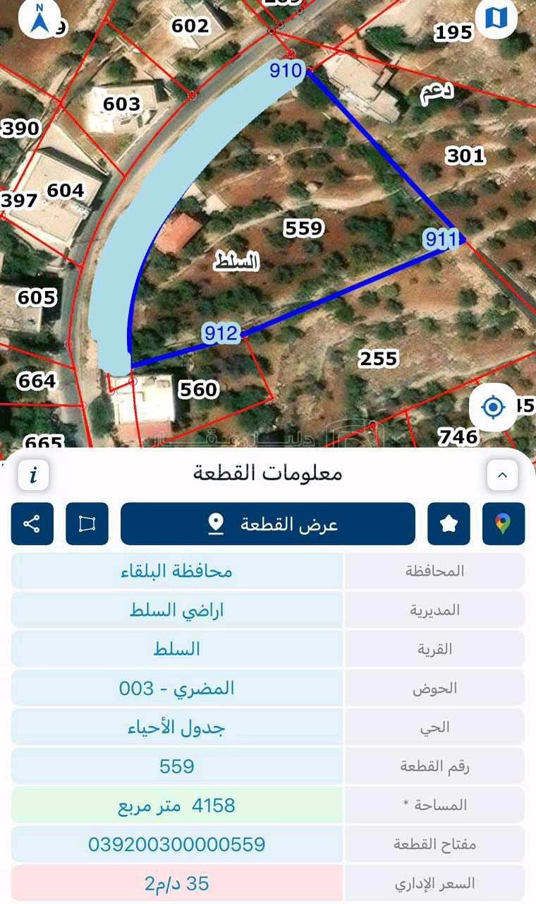 أرض في مزرعة للبيع خلف جامعة عمان الأهلية طريق السرو - 190,000 دأ - صورة 1