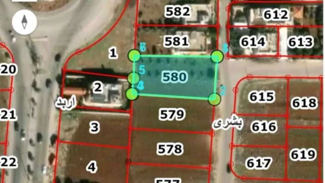 أرض - اربد بشرى بمحاذاة دوار الطيارة  - 175000 دأ