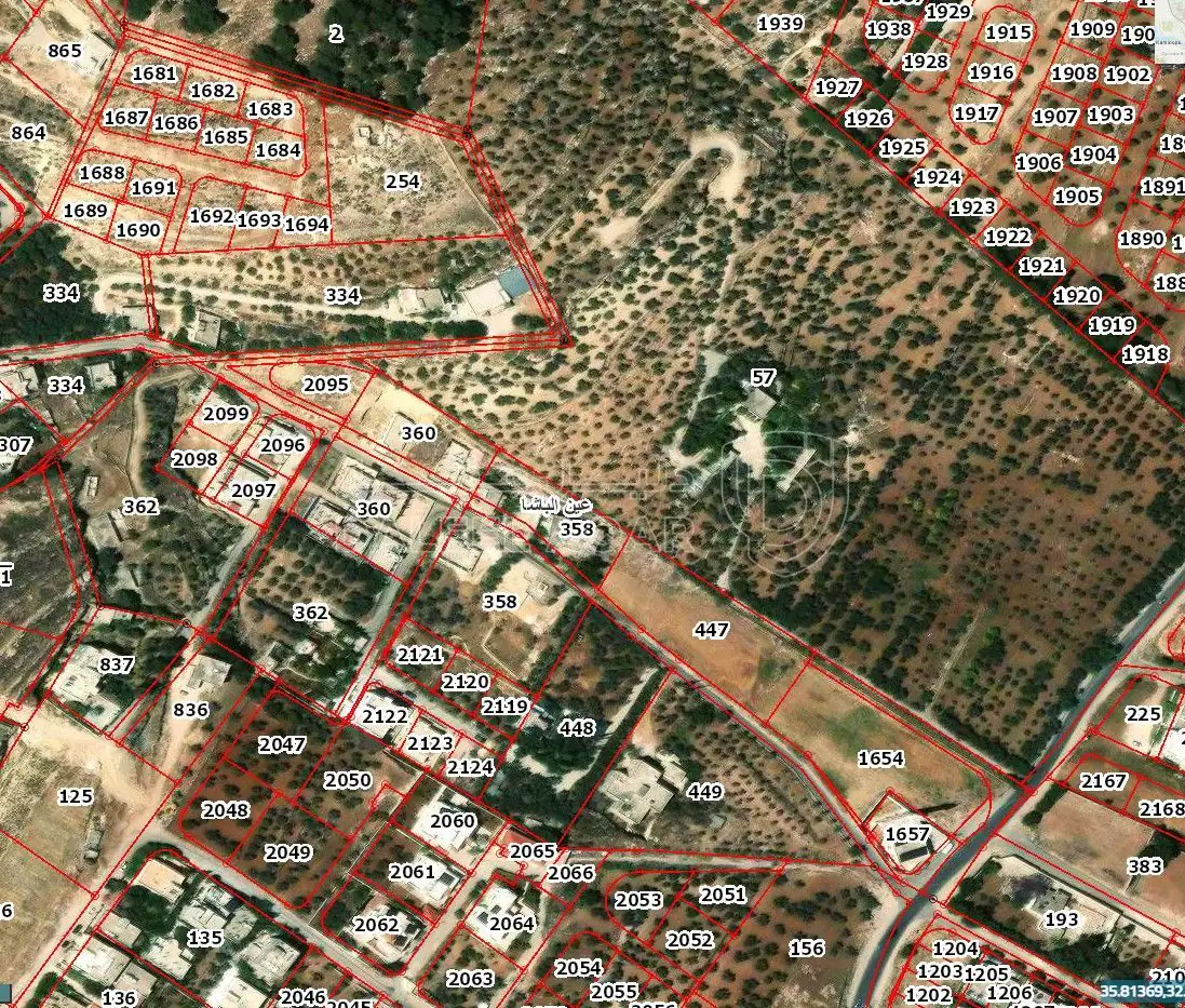 أرض في ارض مطله للبيع  - 23,000 دأ - صورة 1