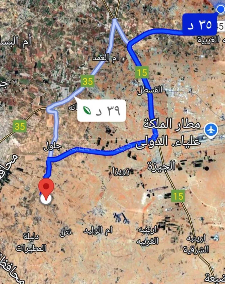 أرض في ٨ دنم من اراضي حواره حوض الرجم جنوب عمان  - 110,000 دأ - صورة 1