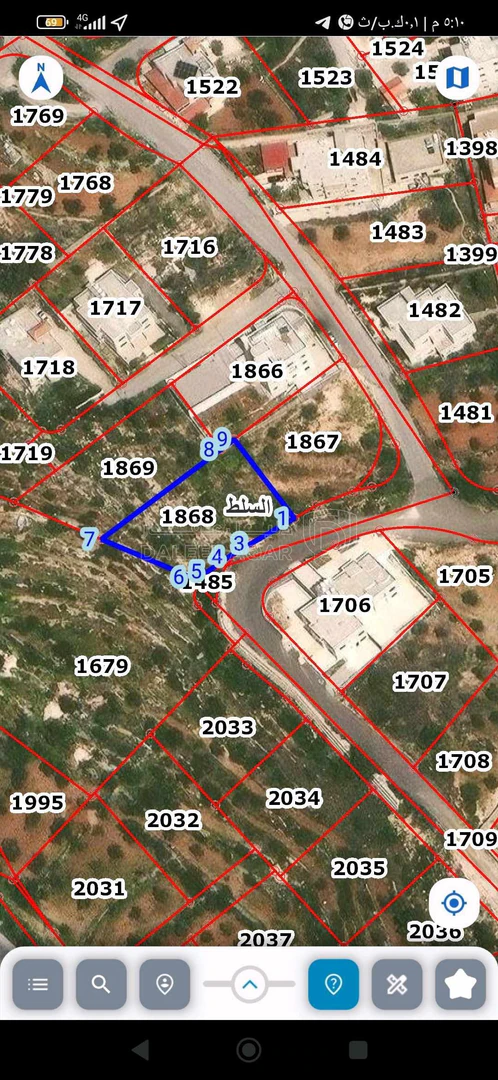 أرض في ارض للبيع في السلط سواء الجنوبي  - 40,000 دأ - صورة 1