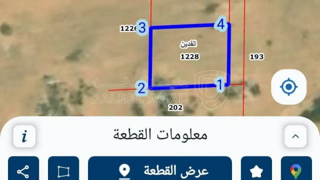 أرض - المفرق الغدير الاخضر خلف التنمية الاجتماعية - 16000 دأ