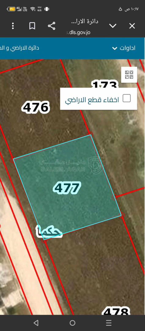 أرض في اربد جنوب دوار حكما شرق مسجد الخضر  - 58,000 دأ - صورة 1