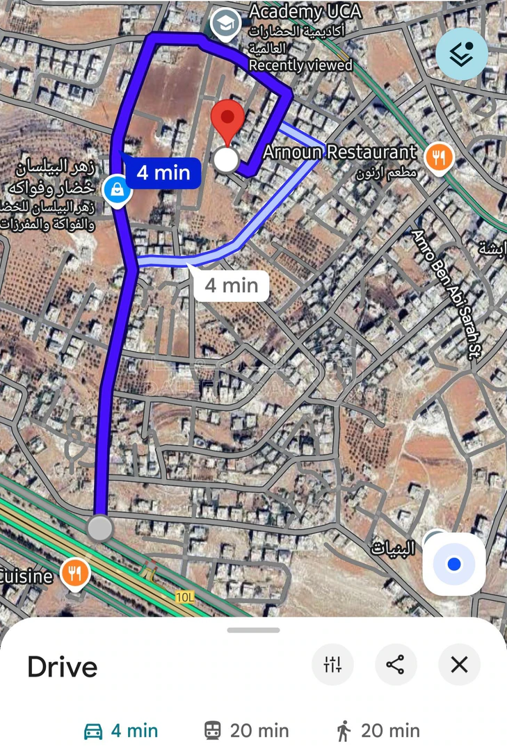 أرض في البنيات حوض مرج الفلاح  - 140,000 دأ - صورة 1