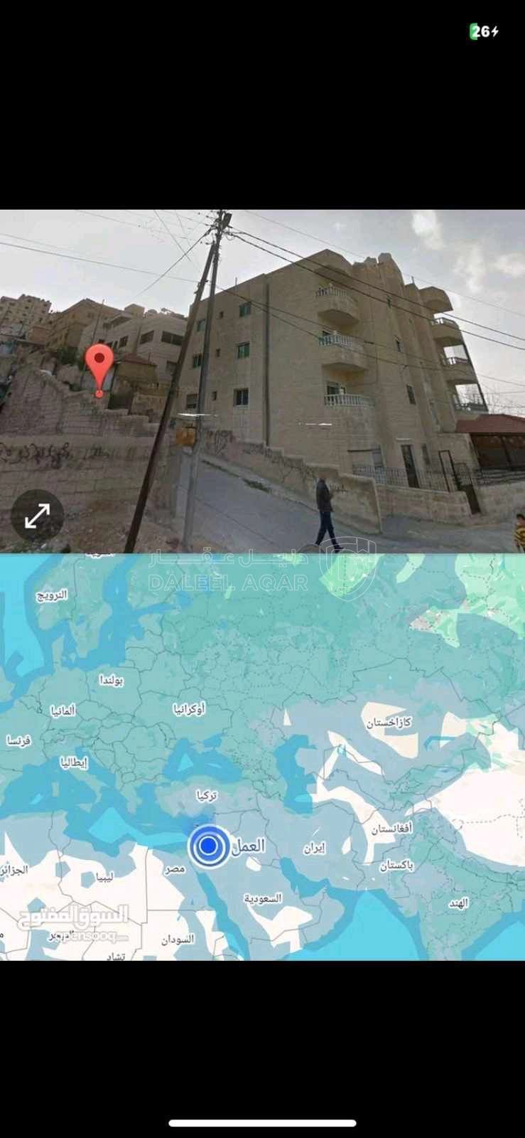 أرض في عمان,النصر,مقابل روضة الفيحاء, شارع الإمان. - 115,000 دأ - صورة 1