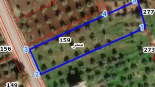 أرض في اربد-بني كنانة-سمرالكفارات-الشارع الرئيسي طريق سحم - 82,000 دأ - صورة 1