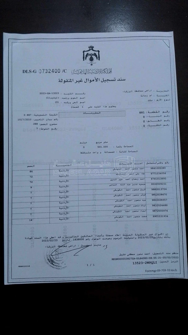 أرض في بيرين أم رمانة تبعد عن شفابدران 5 كم تقريباً  - 33,000 دأ - صورة 1