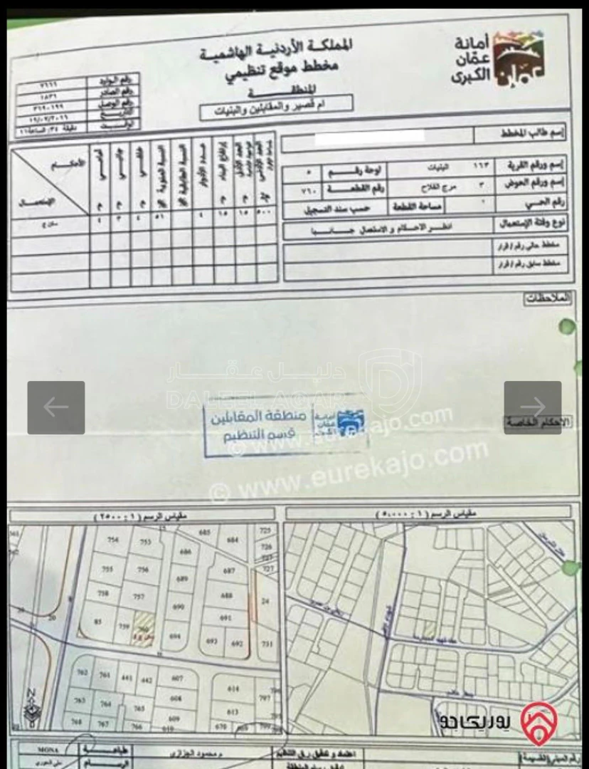 أرض في ارض للبيع البنيات مرج الفلاح - 150,000 دأ - صورة 1