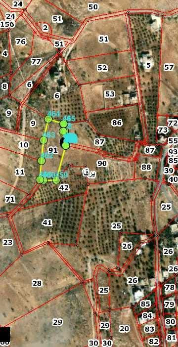 أرض في السلط يرقا - 70,000 دأ - صورة 1